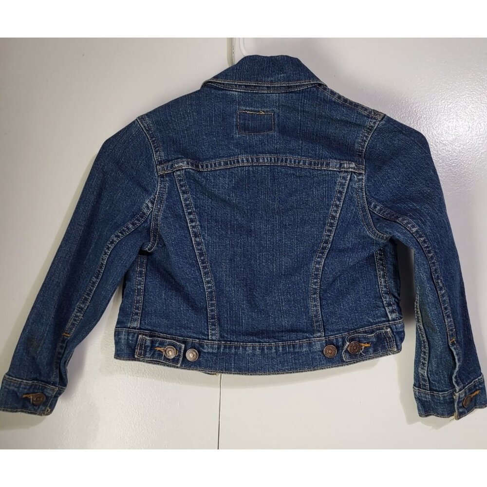 Levi Strauss Toddler Kids SZ S Trucker Denim  Jean Jacket VTG 2004 y2k Button Up - Picture 2 of 7